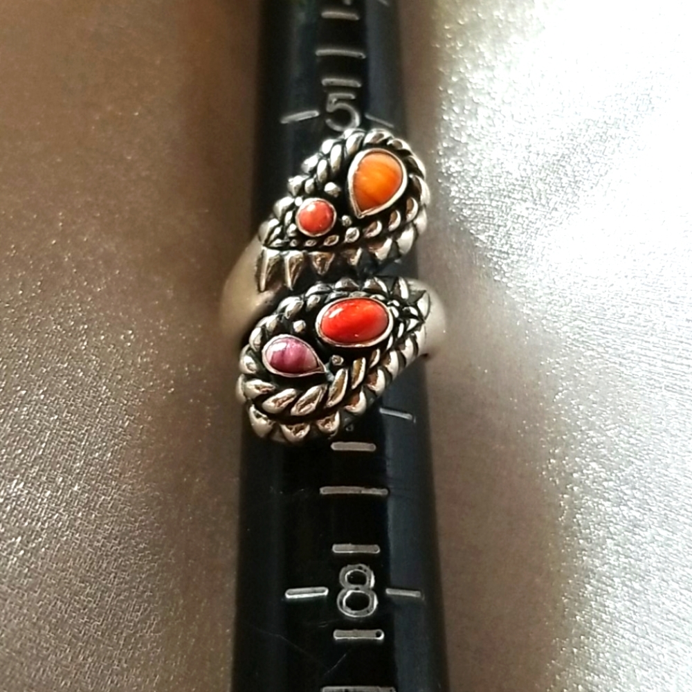 Carolyn Pollack Sterling Silver Multistone ring